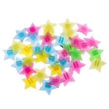 36pcs Cycling Plastic Wheel Spoke Colorful Star Decoration MTB Bicycle