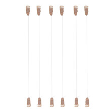 6X Elastic Fish Line Nylon Wire w/ Hook for Wigs Hair Extensions Hairp