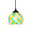Vintage Hanging Light Mosaic Design Pendant Ceiling Lampshade Stained 3