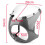7" Motorcycle Universal Retro Headlight Fairing Wind Screen Black 2