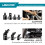 Extension Bars, 3/8 1/2 1/4 Set, Spanner, Socket Adapters, Universal Joints, Impact Coupler, Professional Socket Accessories, Cr-V 3