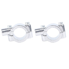 Motorcycle Handlebar Mirror Mount Clamp 25mm Silver M8 for Bike ATV Scooter