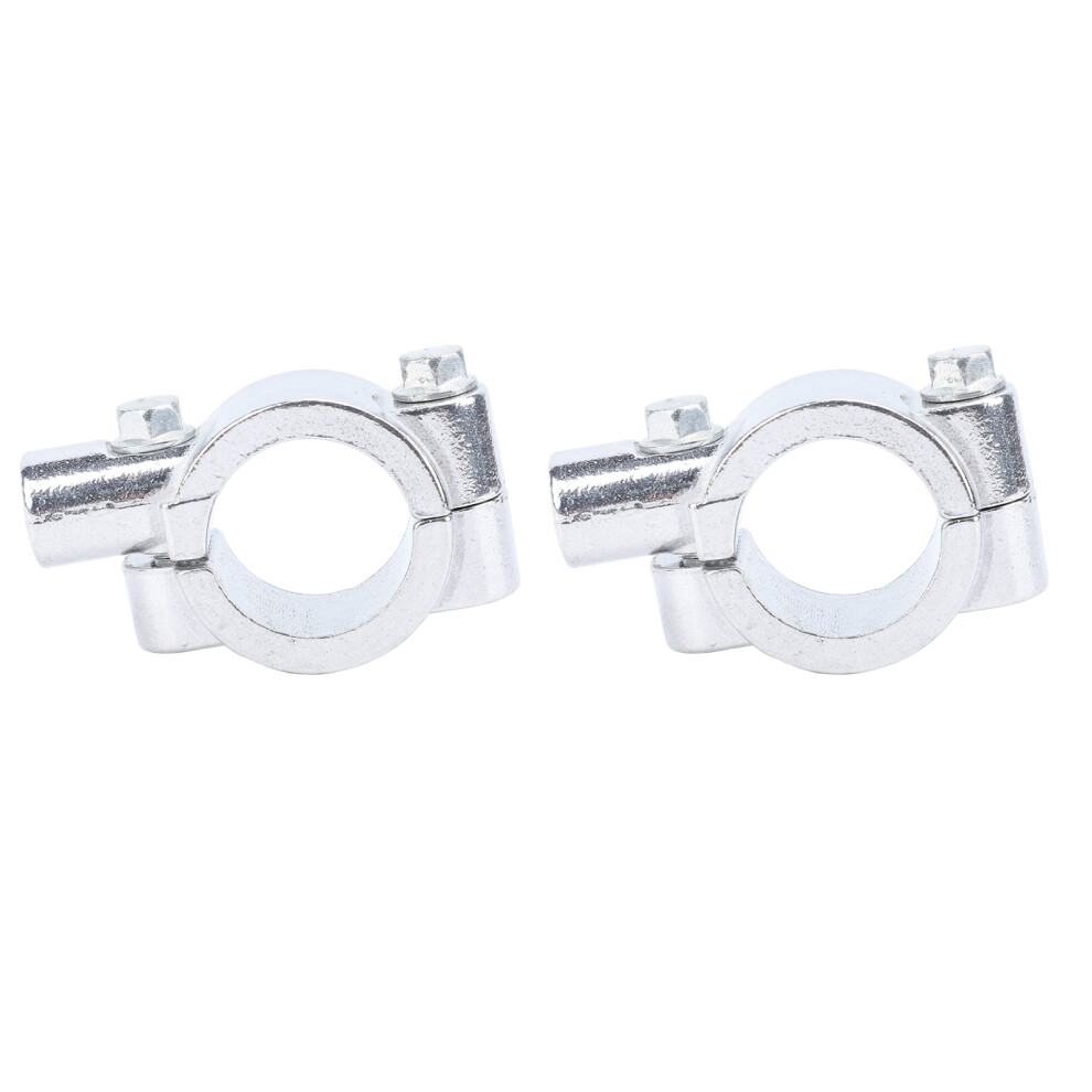 Motorcycle Handlebar Mirror Mount Clamp 25Mm M8 For Bike Atv Scooter Silver 5041385812050