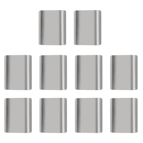 10 Piece Aluminium Steel Wire Rope Cable Ferrules Crimping Loop Sleeve 2