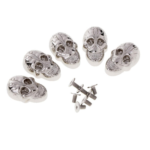 5 Set Skull Head Screwback Studs Punk Rivets for Bag Shoes Leathercraf 1