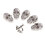5 Set Skull Head Screwback Studs Punk Rivets for Bag Shoes Leathercraf 3