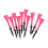 10 Pieces 83mm Height Rubber Golf Tees Golfer Training Pink 2