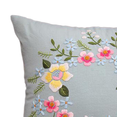 Semi-Finished Embroidery Pillow Covers Kit Sewing Craft for Sofa light 2
