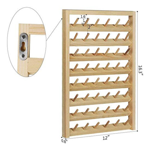 Wood Sewing Thread Stand Organizer Craft Embroidery Storage Rack Holde 1