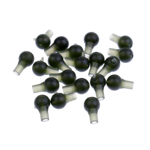 20pcs Fishing Buffer Beads Knot Protector Green Carp Tackle 12mm 2