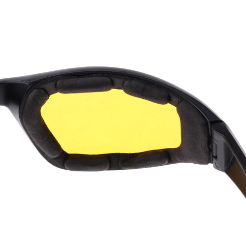 3x Motorcycle Dustproof Riding Glasses Smoke Clear Yellow Padded Comfo 2