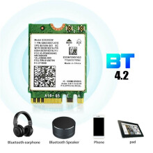 2X AC8265 WiFi Karte + 6DB Antennen Netzwerk Adapter für Jetson 300 Mbit / S + 867 Mbit / S 2,4 GHz 5 GHz Dual Band NGFF BT4.2 Modul
