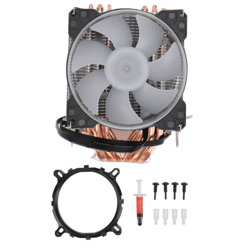 Ψύκτρα CPU PWM 90mm με 6 σωλήνες θερμότητας, σχεδιασμός διπλής ψύκτρας πύργου για Intel