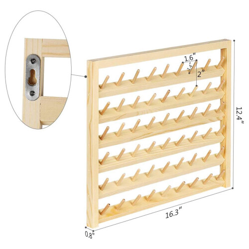 Wood Sewing Thread Stand Organizer Craft Embroidery Storage Rack Holde 1