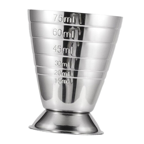 Precise Bar Jigger Stainless Steel Cocktail Measuring Cup 75ml Silver 1
