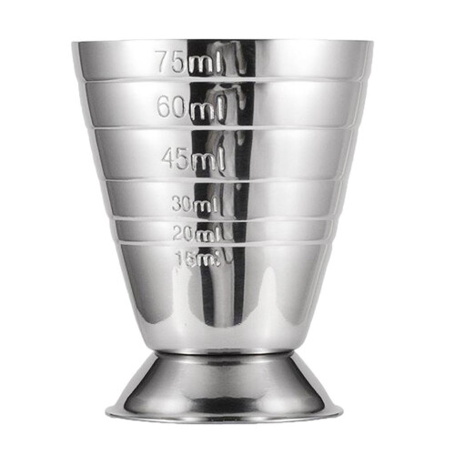 Precise Bar Jigger Stainless Steel Cocktail Measuring Cup 75ml Silver 2