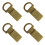 4 Pieces Carabiner Webbing Molle Hanging Belt Buckles Hooks D-ring Mud 2
