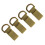 4 Pieces Carabiner Webbing Molle Hanging Belt Buckles Hooks D-ring Mud 3