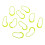 10 Pcs Plastic U Shape Zip Puller Strong Zipper Pull Cord Fluorescent 2