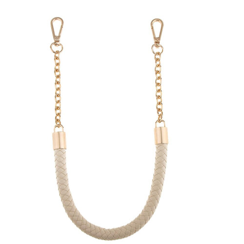 Metal PU Leather Braided Bag Strap Handle Bag Chain Replacement 60cm B 1