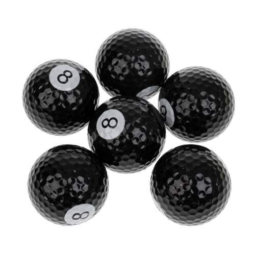 6 Pieces Pool Ball Pattern Novelty Golf Balls Set Practice Golf Access 2