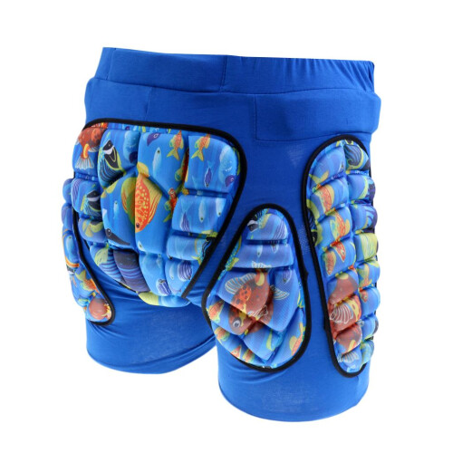 Ski Hip Butt Protective Pad Hip Padded Shorts XS Blue 1