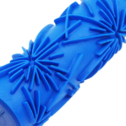 5'' Embossed Paint Roller Sleeve Wall Stencil Brush Flower Pattern Dec 2