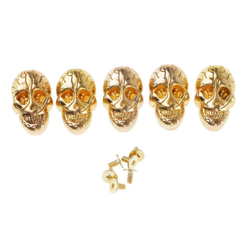 5 Set Skull Head Screwback Studs Punk Rivets for Bag Shoes Leathercraf 1