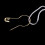 Clothing label universal sling tag string 11cm 100pcs Gold Round 3