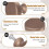 10Pack Kitchen Cabinet Knobs Knurled Dresser Knobs Cabinet Hardware Aluminum Knobs for Dresser Drawers Copper Color 5