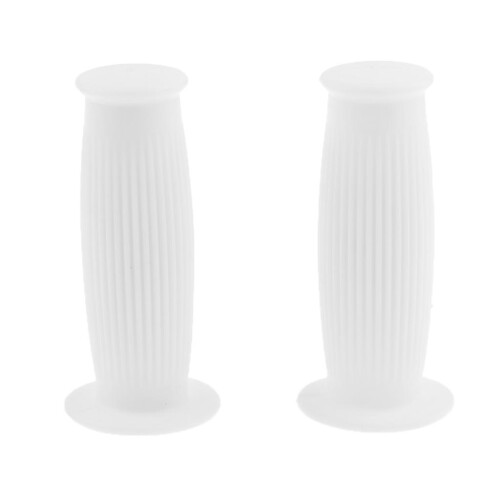 Universal Motorcycle Handlebar Handle Grips 25/28mm for   White 1