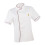 Men Women   Single Breasted Cook Short Sleeve Coat   M Red 2