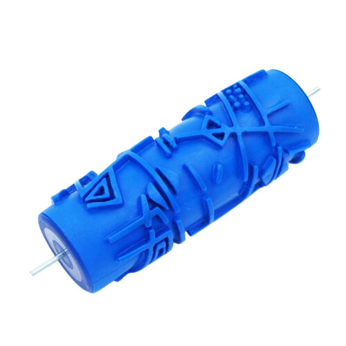 5'' Rubber Printing Roller DIY Paint Brush Wall Painting Decor Tool 05 1