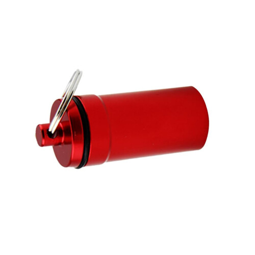 Airtight Pill Box Case Holder Container Alloy Capsule Bottle Keychain 1