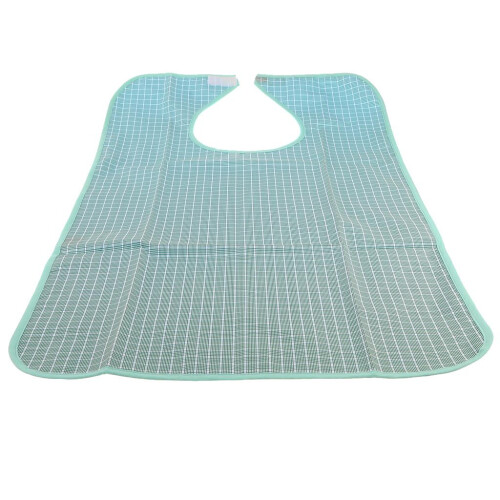 Waterproof Adults Elder Mealtime Cloth Protector Disability Aid Bib Li 2