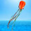 4m Orange Head Colorful Tail Software Flying Kite Octopus Kite Outdoor 2