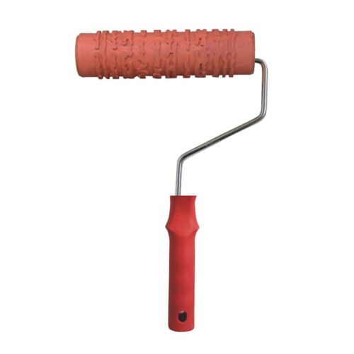 7 Inch Patterned Paint Roller Wall Wood Painting with Handle #12 PR497 1