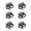 6 Pieces Metal Oval Bean String Cord Locks 2 Hole Toggle Spring Clasp 3
