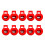 10 Pieces Plastic Shock Cord Rope Toggle End Lock Stoppers Ball Buckle 3