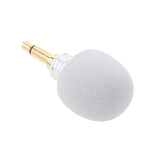 Mini Plug in Vocal Instrument Condenser Microphone 3.5mm Mono Plug Whi 1