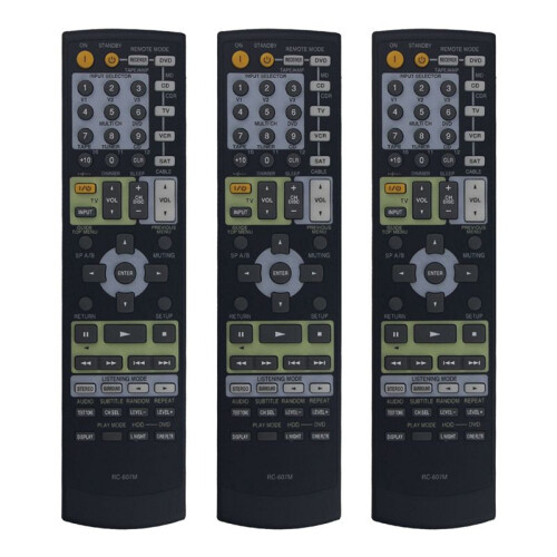 3X Remote Control Replacement RC-607M for  Receiver TX-NR708 TX-SR503 H A1