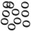 10Pcs Finger Ring Grips Inserts for Barber Hairdressing Shear Scissors 3