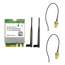 Carte Réseau Sans Fil RTL8822CE Double Bande 2,4 G/5 G M.2 A/E Key WiFi Carte 5.0 Compatible Ordinateur Portable Win10/11 Linux