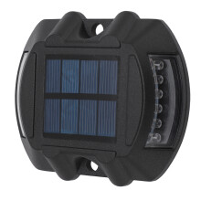 LED Solar Ground Lights, 6V / 1.8W, 90x108mm, Black Red