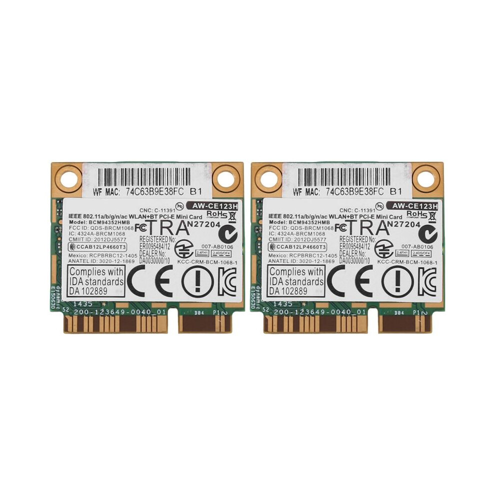 2X For Azurewave Bcm94352hmb Wifi Card Pcie 802.11Ac 867Mhz Wireless Wifi Wlan Card 6031982898068