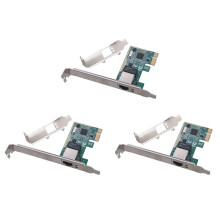 3X 1000Mbps Gigabit Ethernet PCI Express PCI-E Network Card 10/100/1000M RJ45 LAN Adapter Converter Network Controller