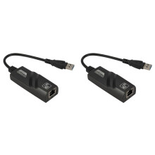 2X USB 3.0 to Gigabit LAN Card USB Ethernet Adapter 1000 Mbps Network Card for Android Tv Laptop Desktop