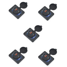 5X Presa per Caricabatteria per Auto 18W E QC 3.0 USB Presa di Ricarica Rapida Quick Charge 3.0 QC 3.0 per Auto, Barca, Marina,