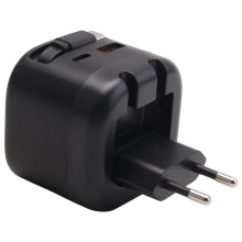 USB TYPEC Retractable Charger 35W Fast Charge PD Lithium Battery Charger Travel Adapter Suitable for Phone EU Plug