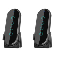 2X Home New 433mhz 4 Key Ev1527 Coding Key Remote Control Rf Transmitter Wireless Remote Control Black